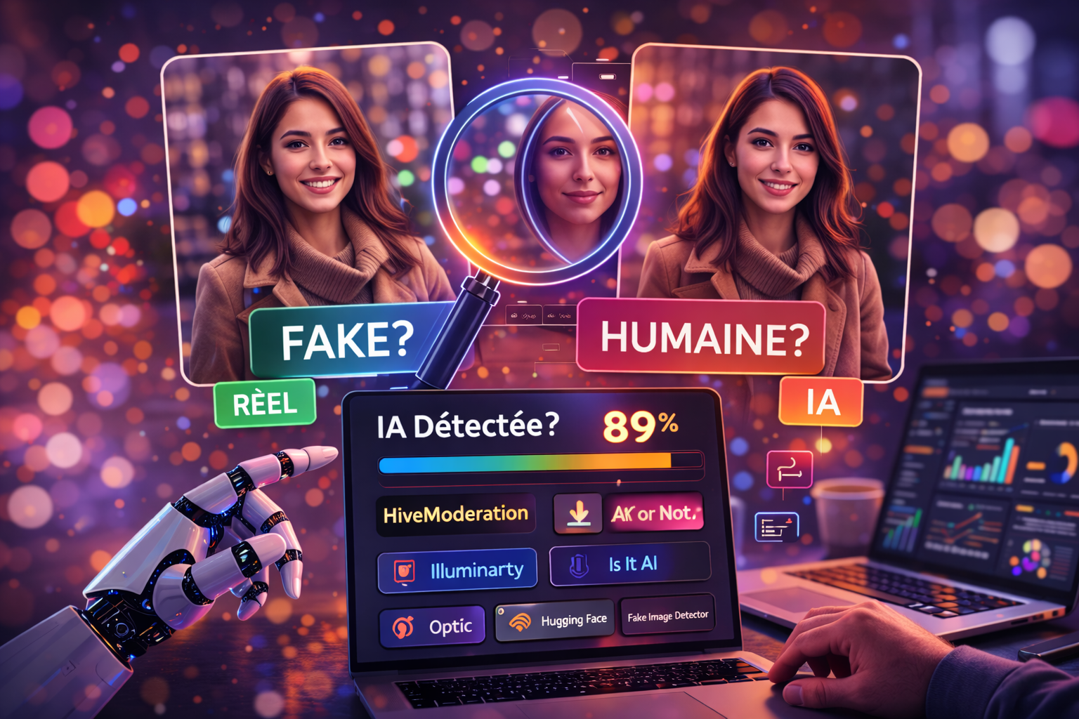 Détecteurs d'images IA